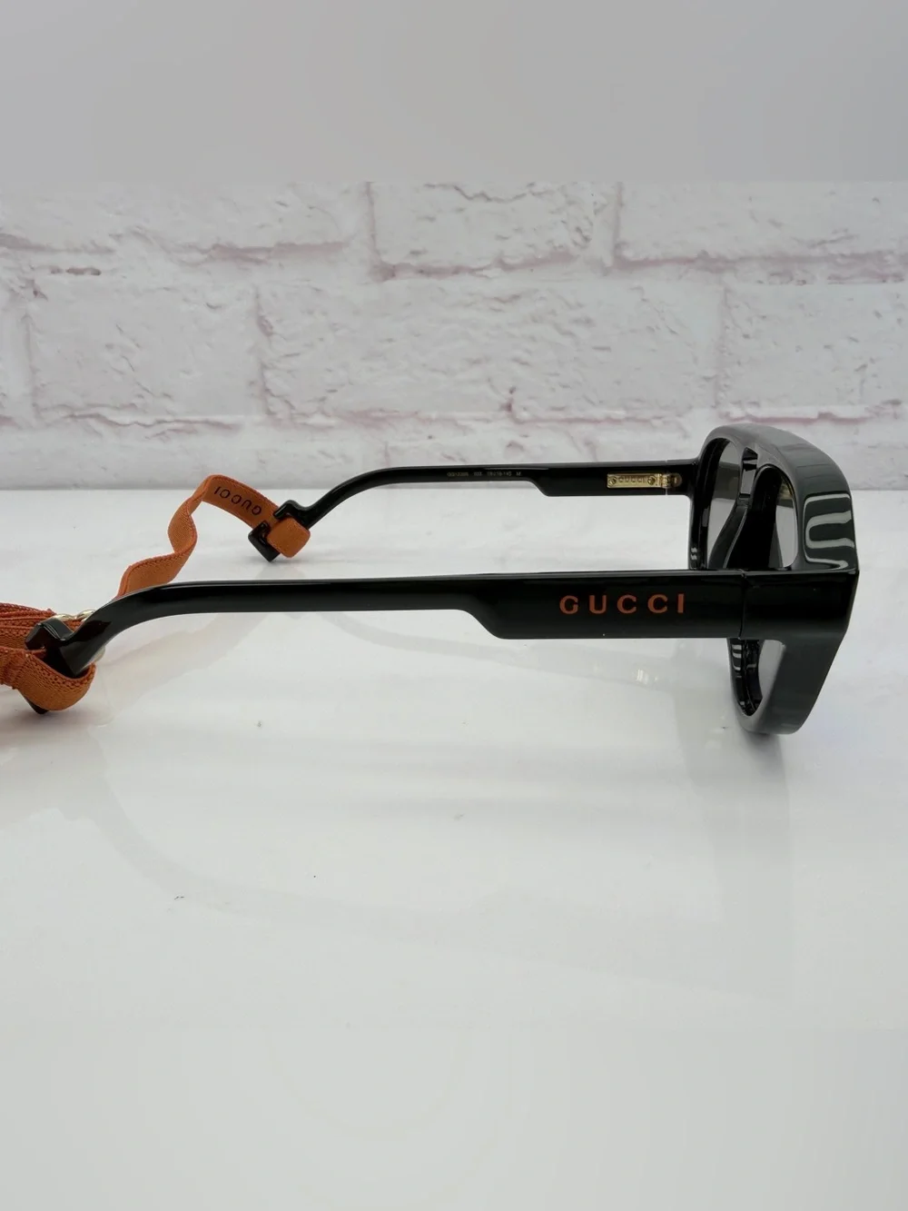 Gucci GG1239S Pilot Men's Sunglasses Green Reflective Lens 58-16-145 Like New